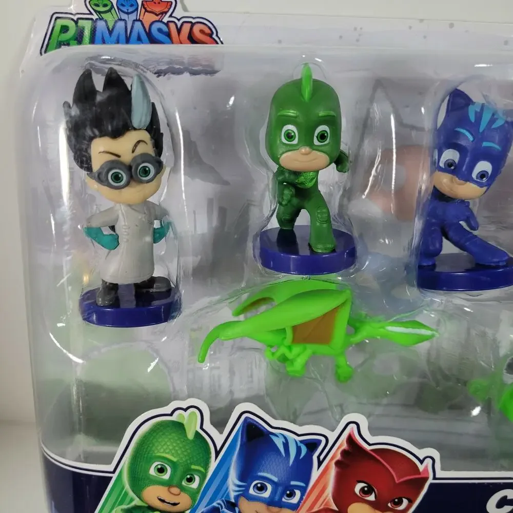 PJ MASKS Collectible Figure Toy Set 8 Owlette Gekko Luna Night Ninja Romeo